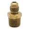 Thrifco Plumbing No. 48F 5/16 Inch Flare x 3/8 Inch MIP Brass Adapter 4401317 - alternate 1